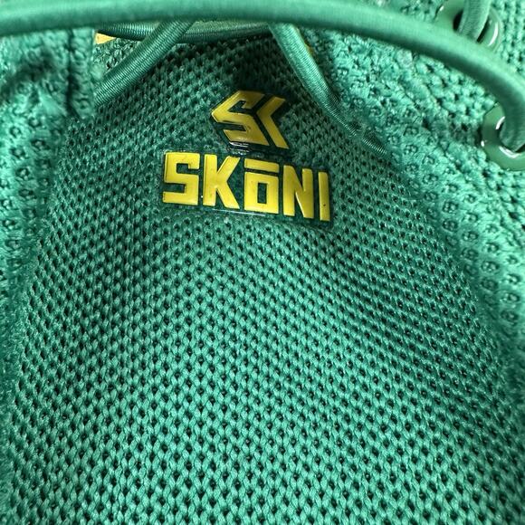Skoni Men’s Golf Shoes Slip On Green Yellow Size 9 EU 43 EUC - Picture 5 of 12